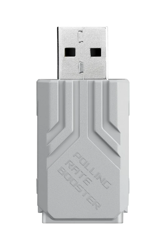 ASUS ROG Polling Rate Booster White (for ROG Gaming Mouse and Keyboard, Wireless and Wired Polling Rates up to 8000Hz, ROG SpeedNova, Improved Sync with Monitors, White) - Image 1