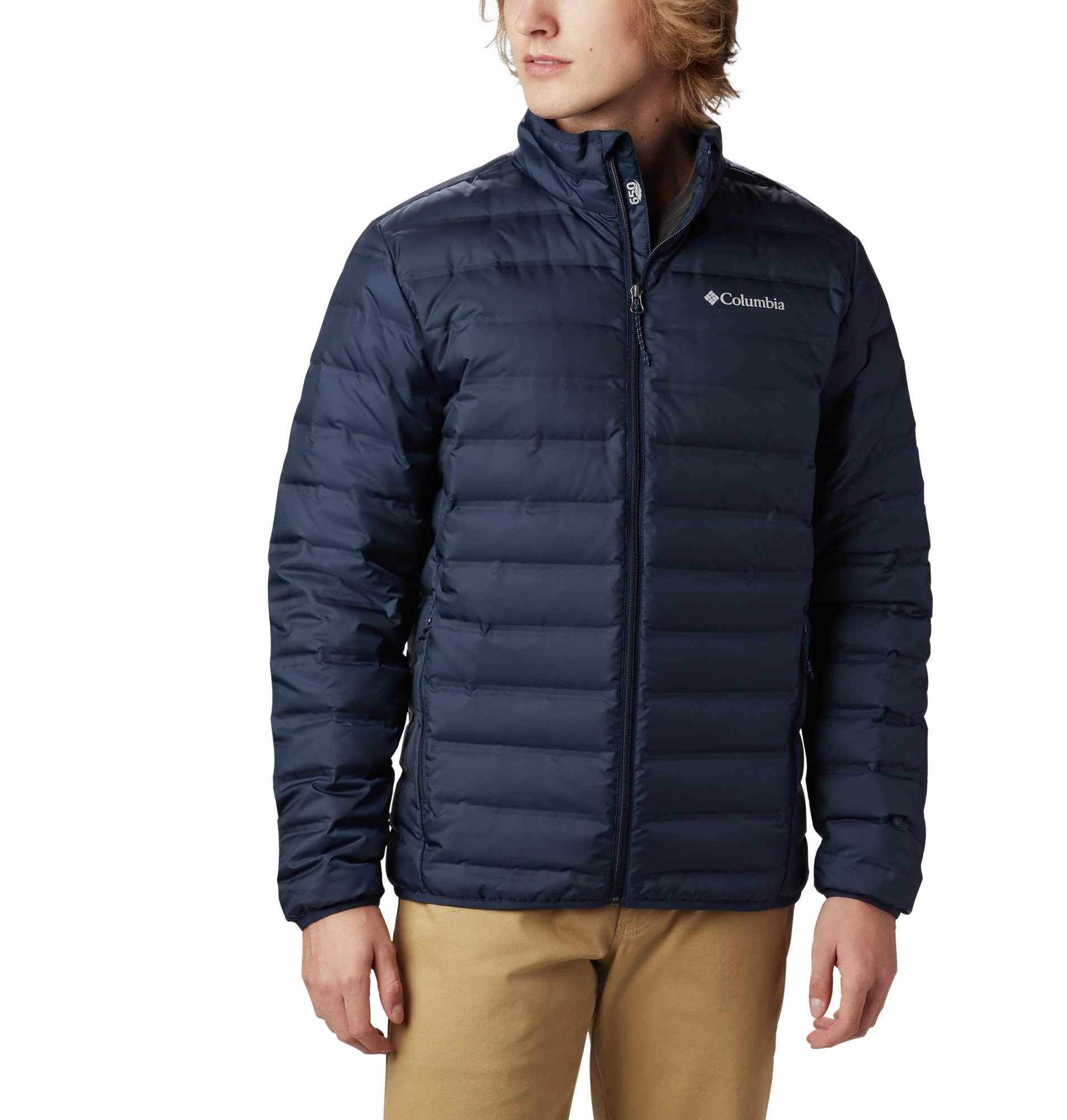 Columbia Men's Lake 22 Down Jacket, Puffer Down Jacket, Collegiate Navy, Size L