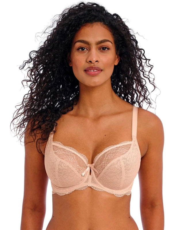 Freya Women's Fancies Underwire Plunge Bra, Opaque, Natural Beige, 32D