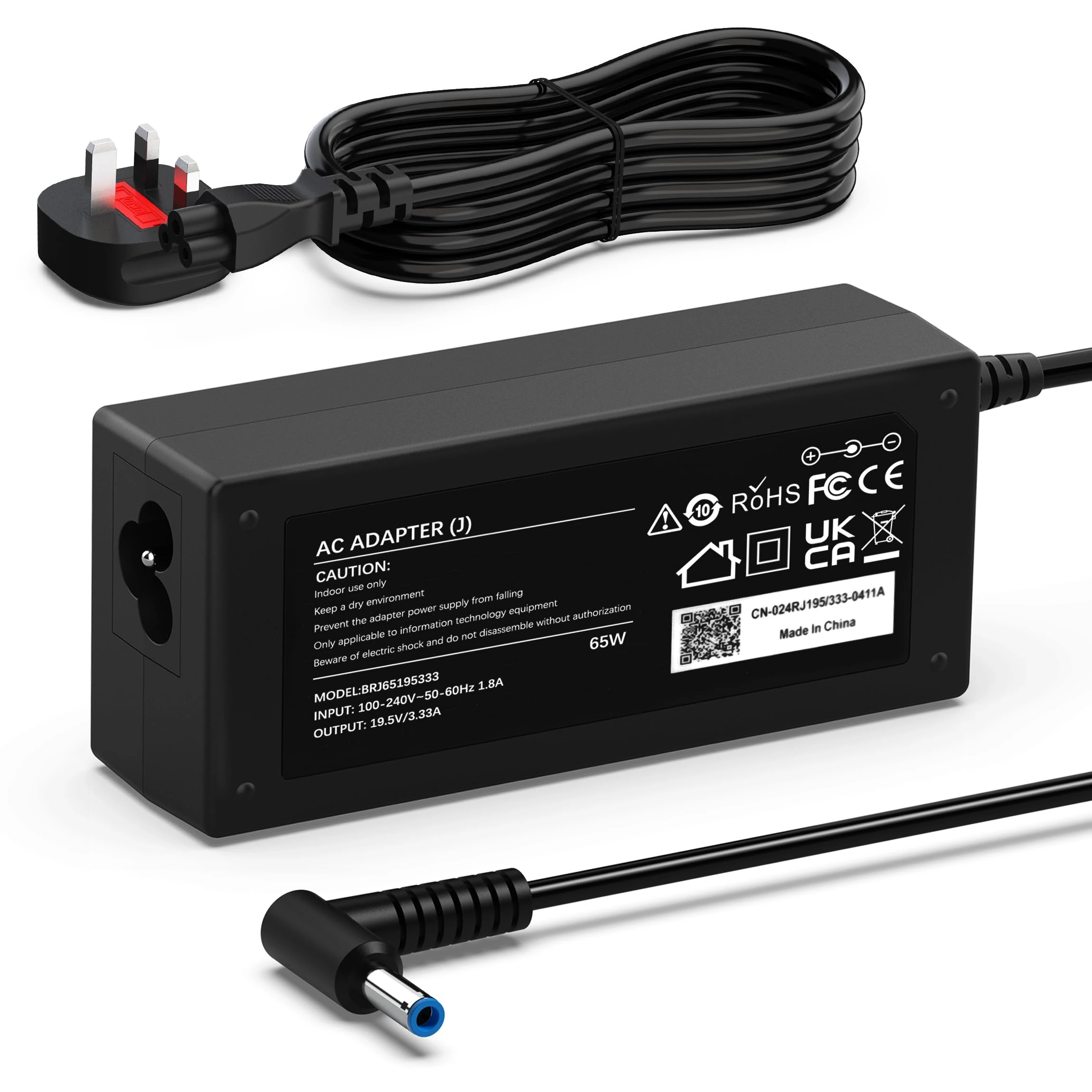 65W Laptop Charger Compatible with HP EliteBook, Pavilion, Chromebook, ProBook, Envy, Spectre, Stream, 250 G6, 255 G7, 741727-001 710412-001 and more Power Suppy Adapter(4.5 X 3mm)