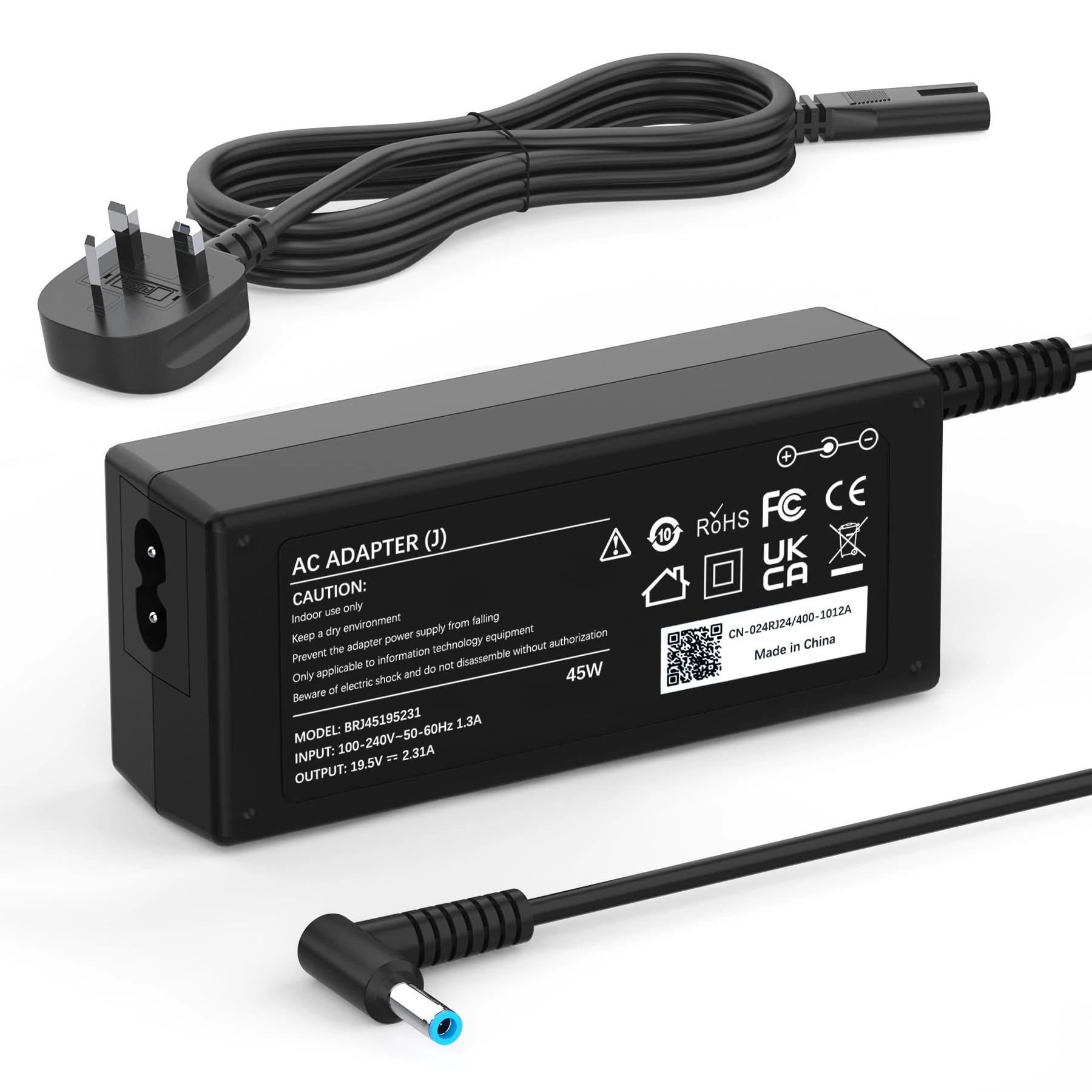 45W Laptop Charger Compatible with HP Pavilion 11 13 15, Elitebook 840 850, ProBook 430 440 450, Chromebook 11 14, envy, Stream 11 13 14, Spectre, 741727-001 Power Supply Adapter (4.5x 3mm)