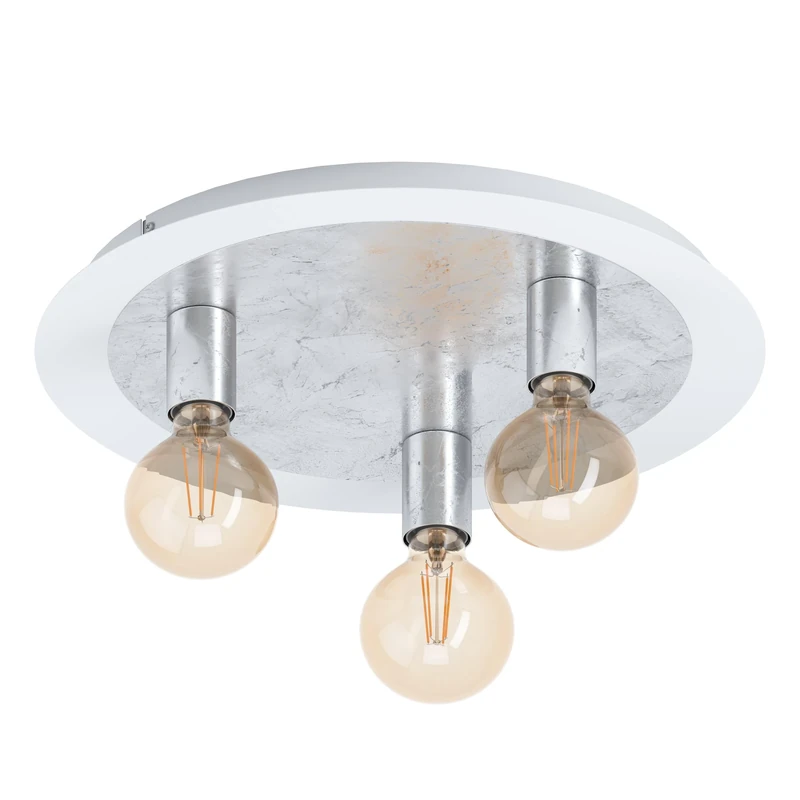 Eglo Passano Ceiling Light Steel 4 W White Silver