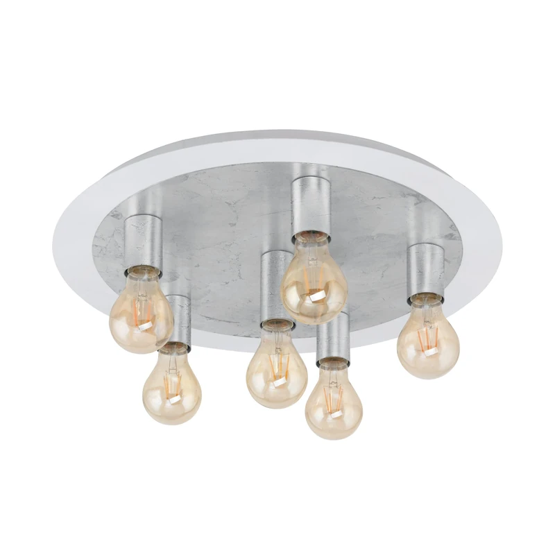 Eglo Passano Ceiling Light Steel 4 W White Silver