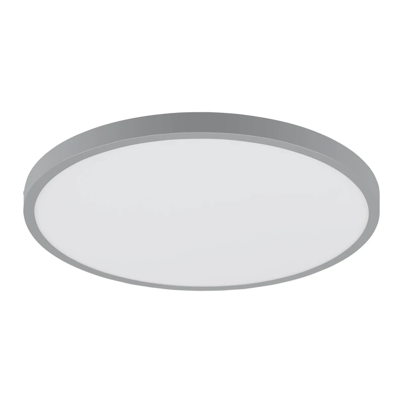 EGLO Fueva 1 LED Ceiling Light, 1-Bulb Ceiling Light, Material: Aluminium, Plastic, Colour: Silver, White, Diameter: 40 cm, Warm White