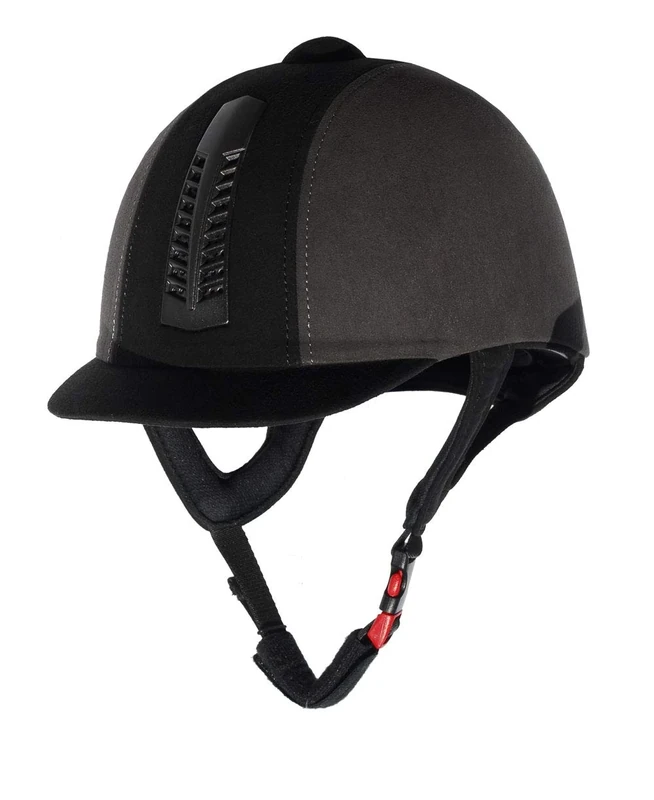 Rhinegold 0 Rhinegold Pro Hat-6 3/4-black/Grey Riding Hat, Black/Grey, 6. 3 4 UK