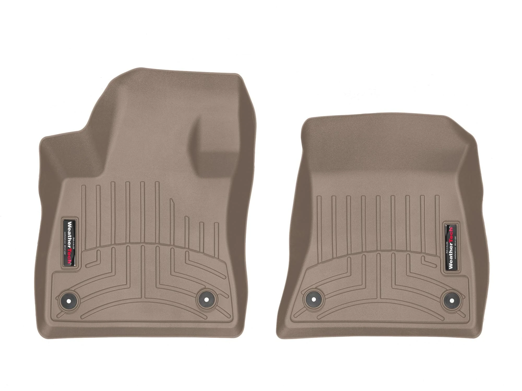 WeatherTech Custom Fit FloorLiners for Infiniti QX50, QX55-1st Row (4513371), Tan