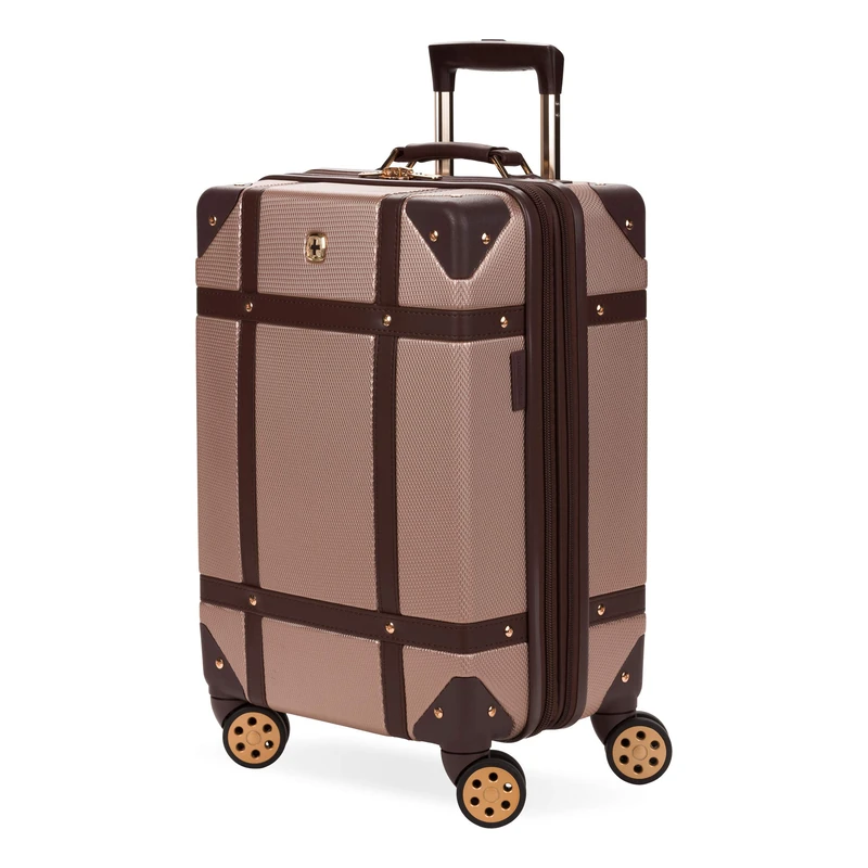 SwissGear 7739 Trunk, Hardside Spinner Luggage, Carry-on - Blush