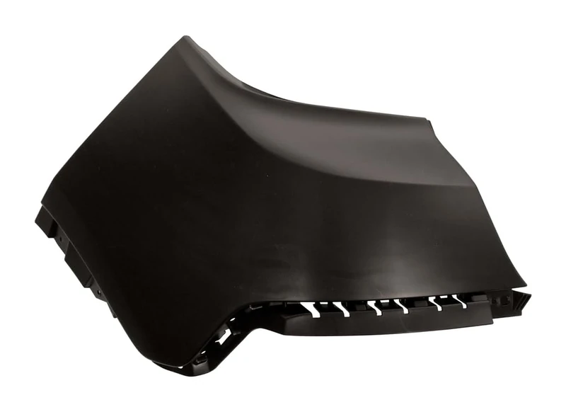 Rear Bumper Corner Left Black Glass
