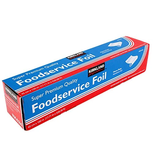 Kirkland 97406 Signature Heavy Duty Food Service Aluminium Foil, 45cm x 100m