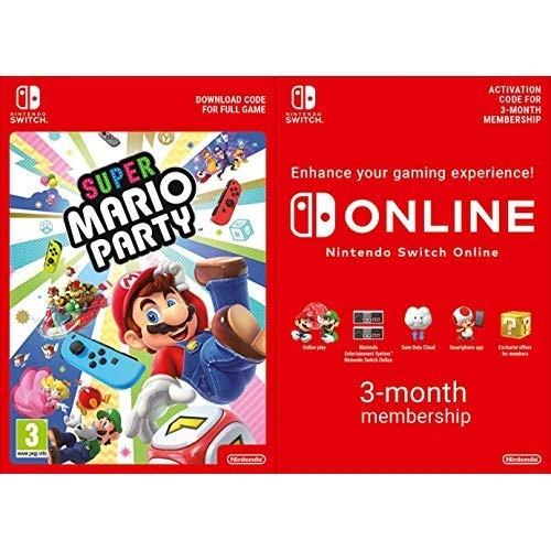 Super Mario Party [Switch Download Code] + Switch Online 3 Months [Download Code]