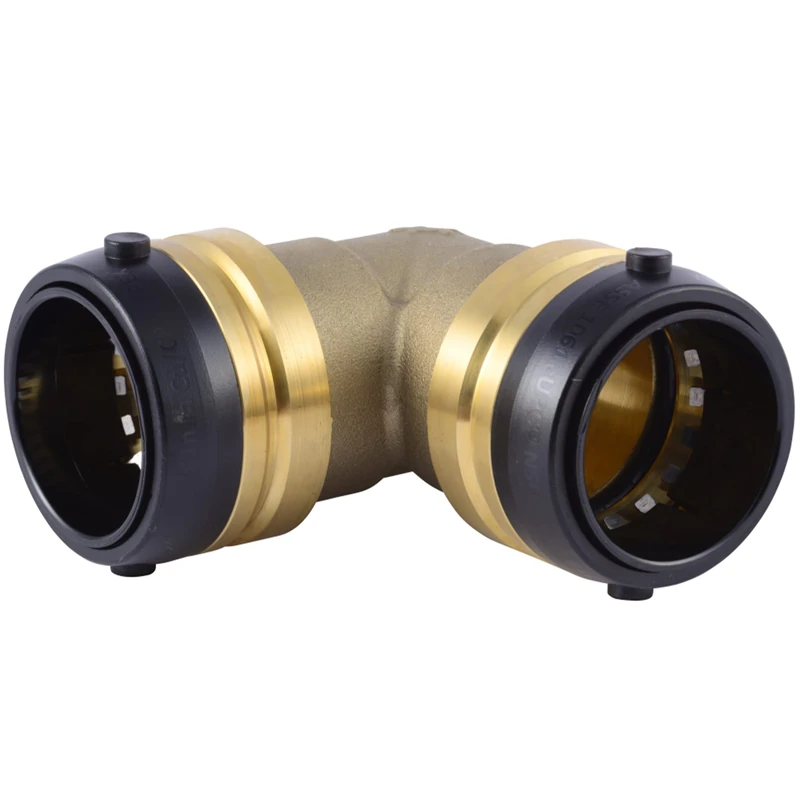 SharkBite UXL0241 90 Deg Elbow, Brass, 1-1/2" x 1-1/2"