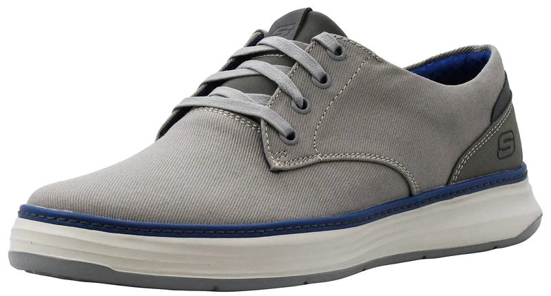 Skechers Men's Moreno Canvas Oxford Shoe, Grey 037, 7 UK