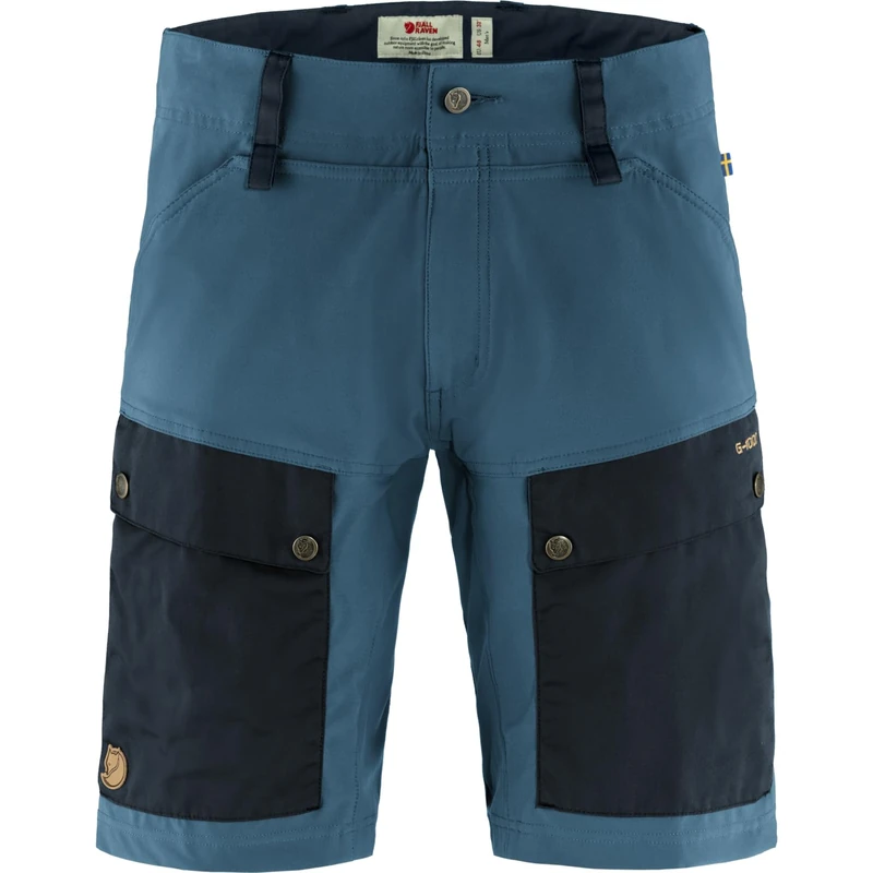 FJALLRAVEN Men's Keb M Shorts, Dark Navy-uncle Blue, 14 UK