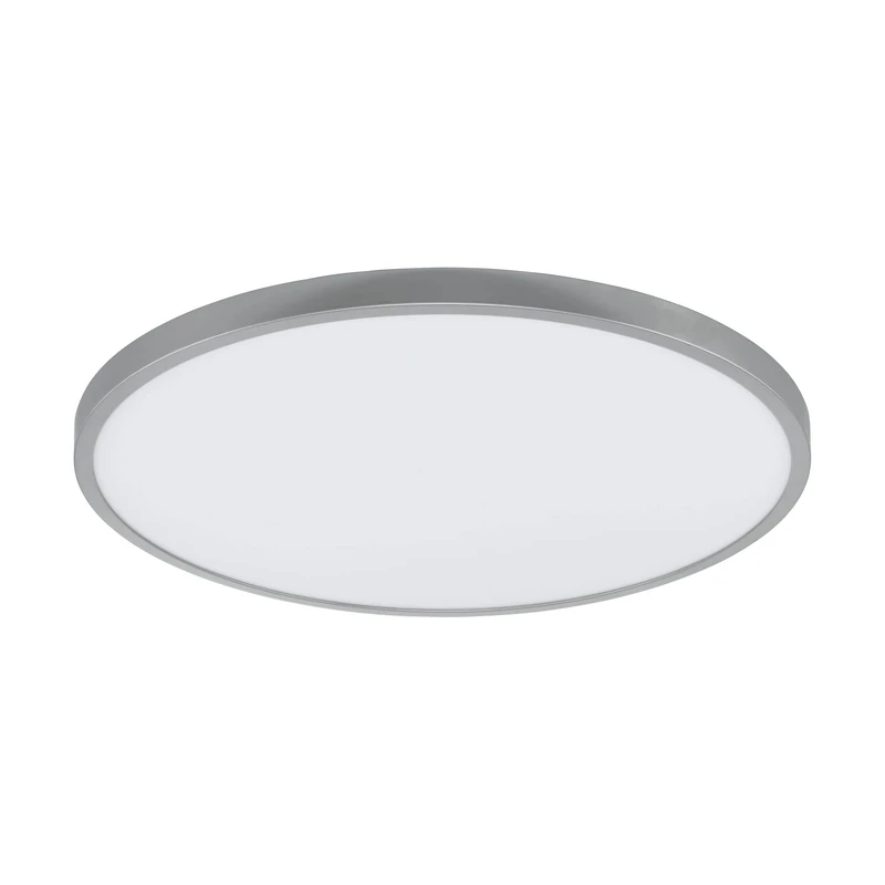 EGLO Fueva 1 LED Ceiling Light, 1 Bulb Ceiling lamp, Material: Aluminium, Plastic, Colour: Silver, White, Diameter: 60 cm, Warm White