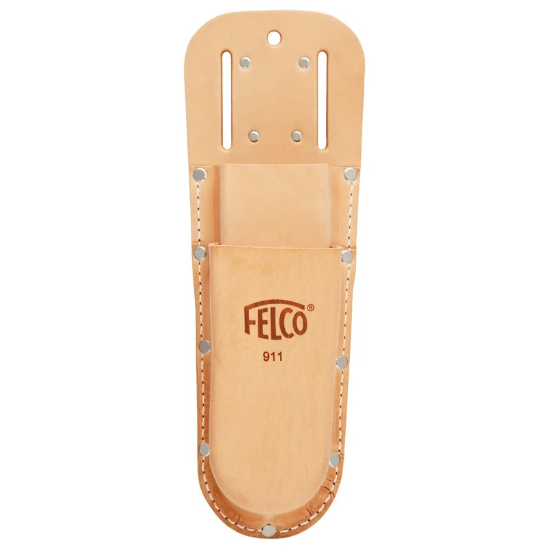 Felco Leather Holster Model 911 Genuine Leather Double Holster Holds Two Items for all Felco Secateurs Belt Loop & Pocket Clip Garden Tools Plants Gardening Horticulture Vineyard Bonsai Topiary
