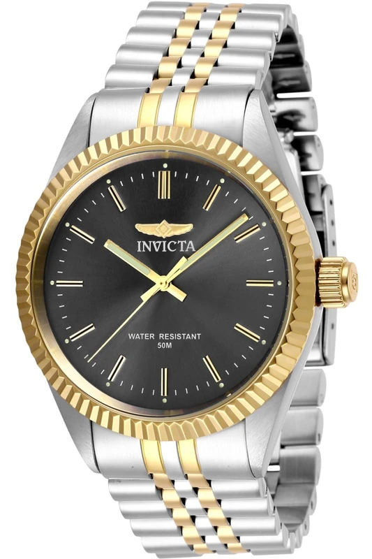 Invicta Specialty 29377 Men's Watch - Waterproof - Analogue - Quartz Movement - stainless steel with grey dial - 43mm