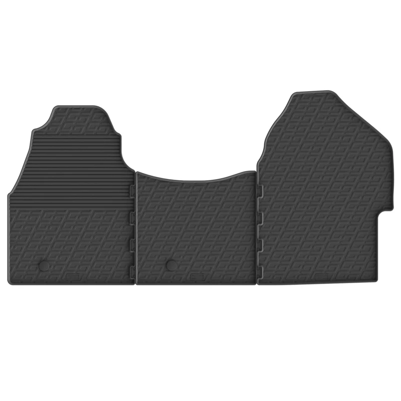 Gledring 0892 Set of Rubber Mats Suitable for Mercedes Sprinter Furgon 910 Cargo 5/2018 (G Profile 3 Pieces + Mounting Clips), Black, Set of 3 - Image 1