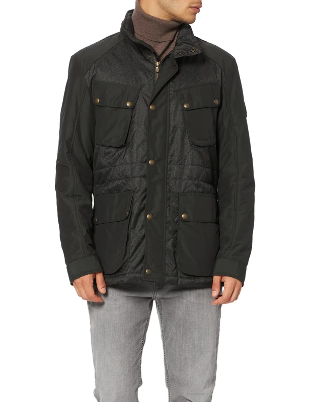 Hackett London Men's Hybrid Holborn Jacket, Green (Loden 6fc), XX-Large