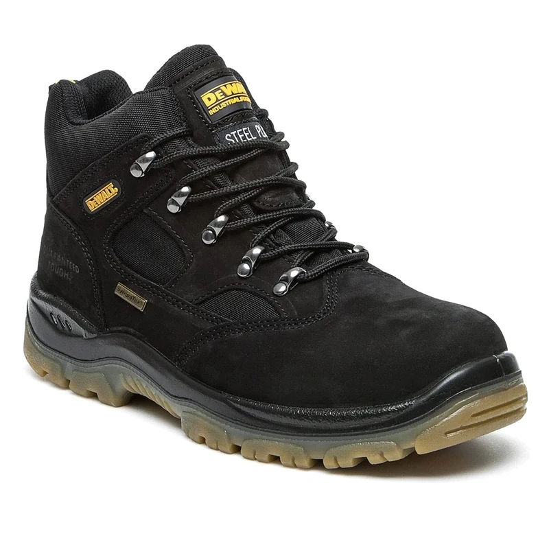 DEWALT Men's Challenger Safety Boot | Waterpoof Leather | Steel Toe Cap | S3WR SRA |Black Size 13