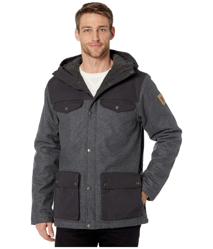 FJALLRAVEN Men's Greenland Re-wool M Jacket, Gris, XL UK