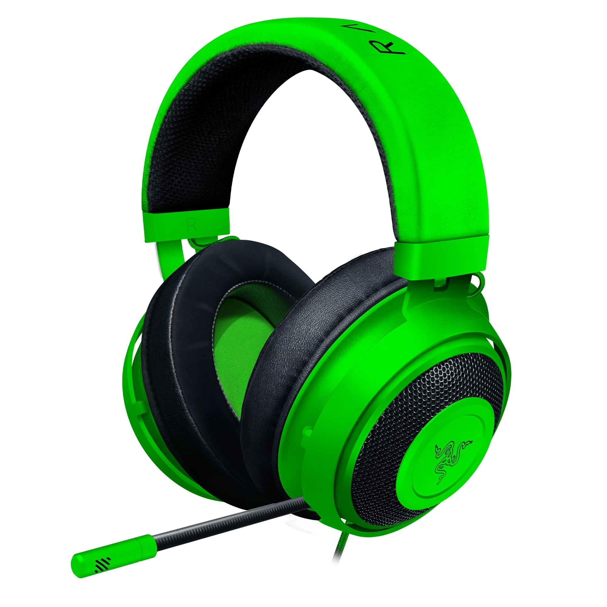 Razer Kraken - Cross-Platform Wired Gaming Headset (Custom Tuned 50 mm Drivers, Unidirectional Microphone, 3.5 mm Cable with In-line controls, Cross Platform Compatible) Green