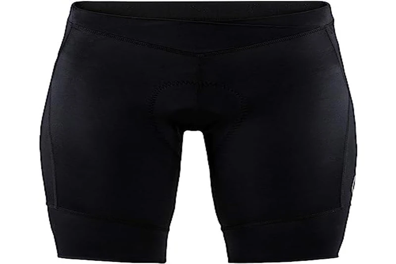 Craft Women's Essence Elastic Waist Cycling Bike C3 Chamois Pad Casual Shorts, Black, L UK