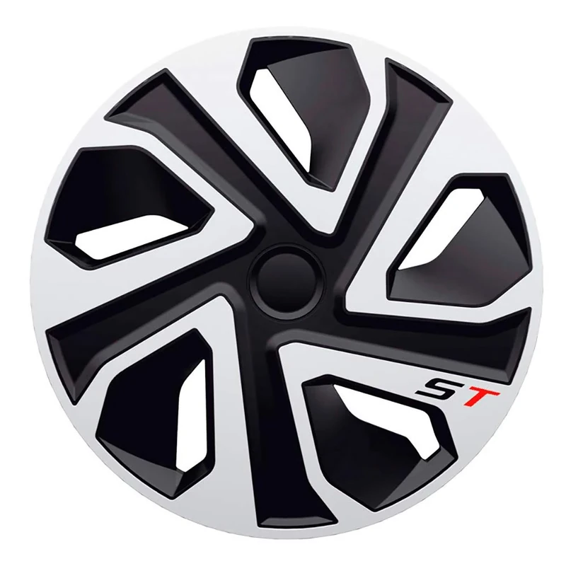 J-Tec Set wheel covers ST 13-inch silver/black