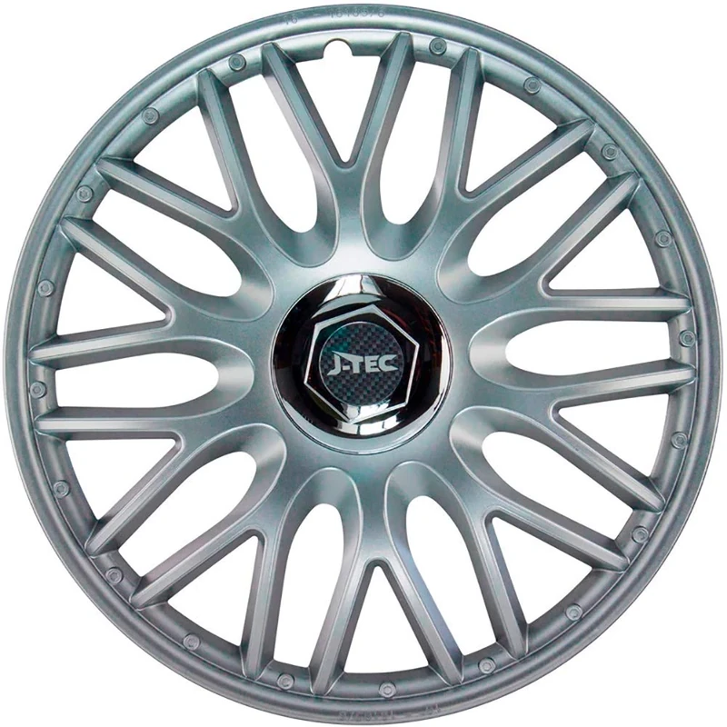 J-Tec Set wheel covers Orden R 14-inch silver + chrome ring