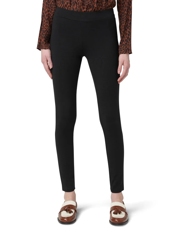 HUE Women's Wide Waistband Blackout Cotton Leggings, Assorted Hosiery, Black, S - Image 1