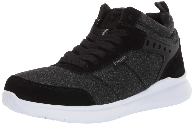Propét Men's Viator Hi Sneaker, Black, 7 UK