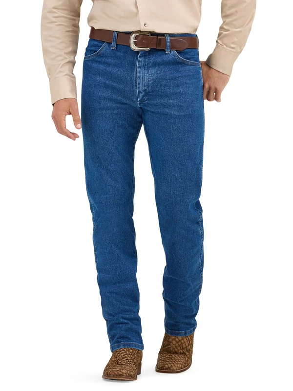Wrangler Men's Cowboy Cut Active Flex Original Fit Jean, Stonewash, 33W x 34L