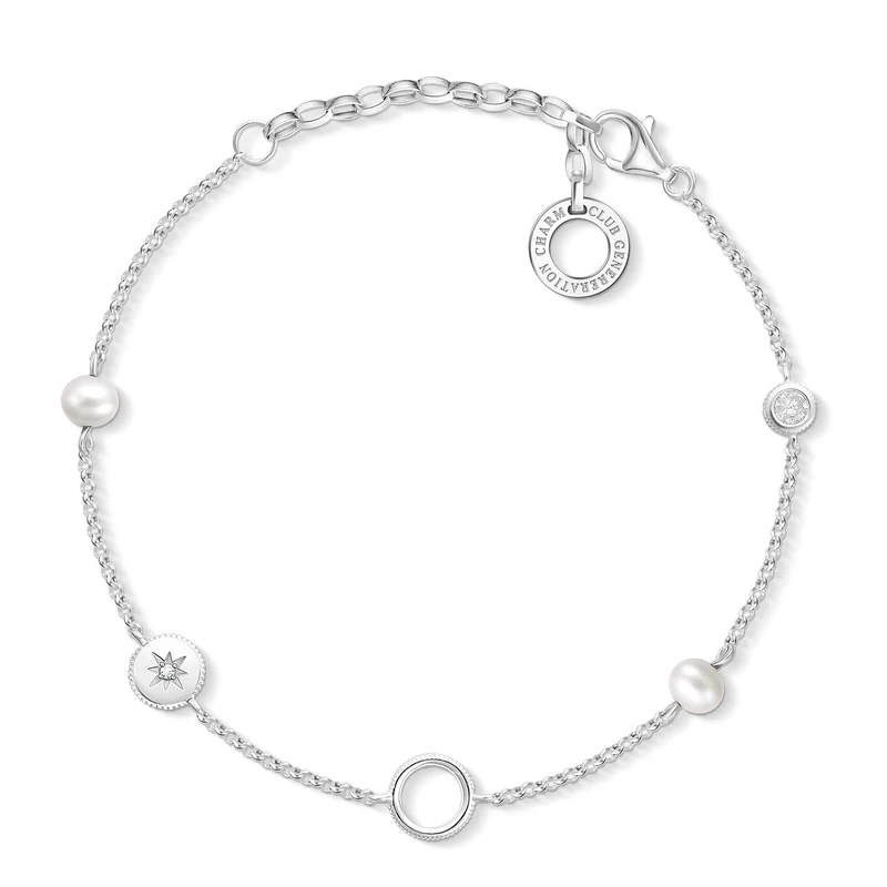 Thomas Sabo Women Silver Charm Bracelet X0273-167-14-L19v