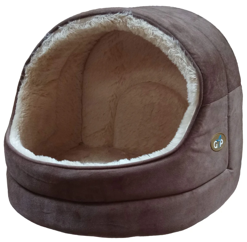 Gor Pets Nordic Hooded Bed Medium Brown