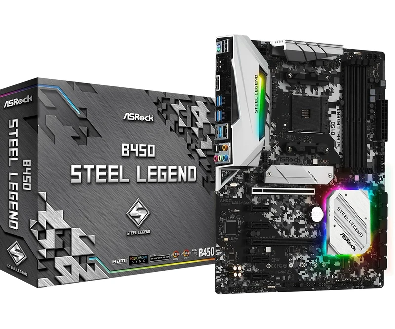 ASRock B450 Steel Legend (AM4) - Image 1