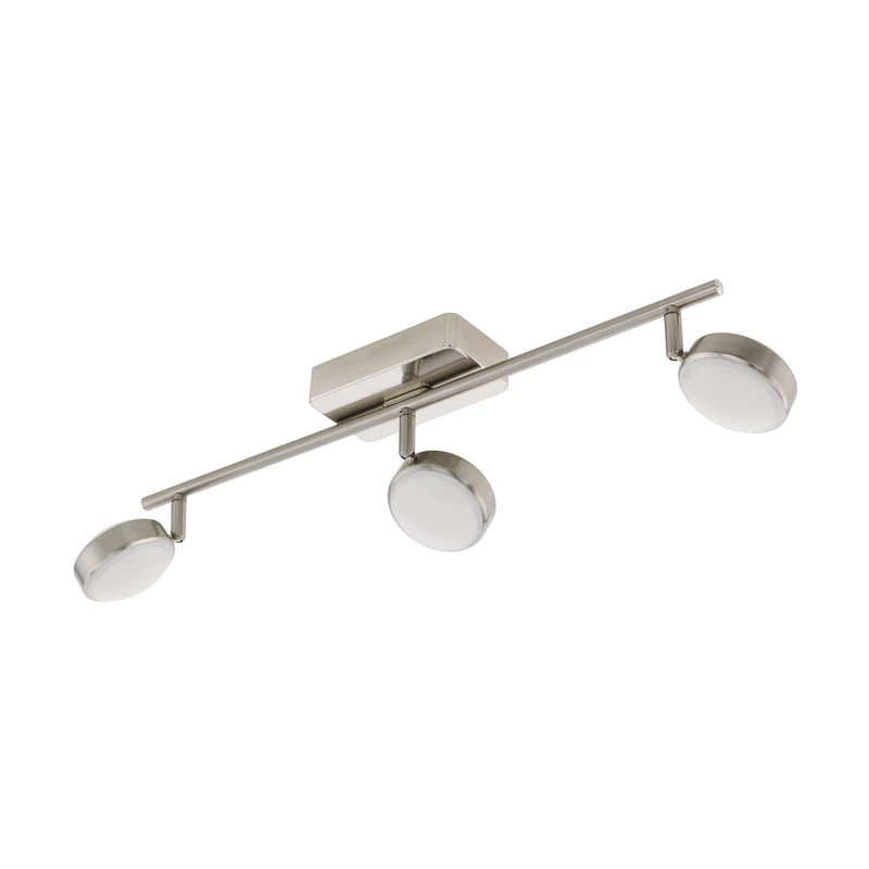 Eglo Connect LED Ceiling Spotlight Corropoli-C, Smart Home 3-Light spot, Ceiling lamp Made of Steel and Plastic, Colour: matt Nickel, White, dimmable, Adjustable White Tones and Colours