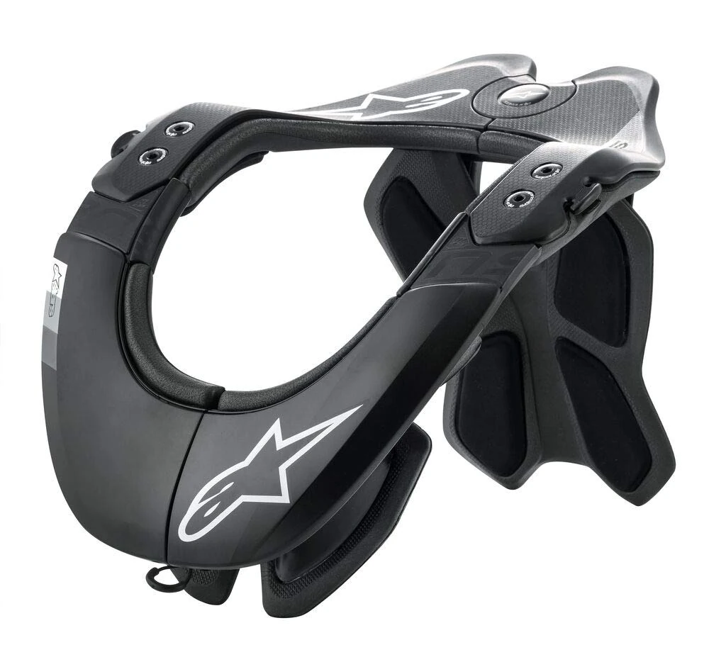 Alpinestars Unisex-Adult Bns Tech-2 Neck Support Black/Cool Grey Lg-Xl (Multi, one_size)