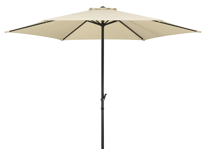Schneider Umbrella Bergamo Market Umbrella, Natural, Approx. 300 cm diameter