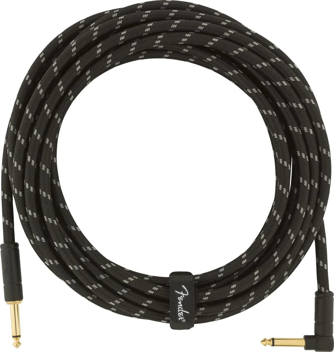 Fender Instrument Cable, Black Tweed, 5.5 M/18.6FT