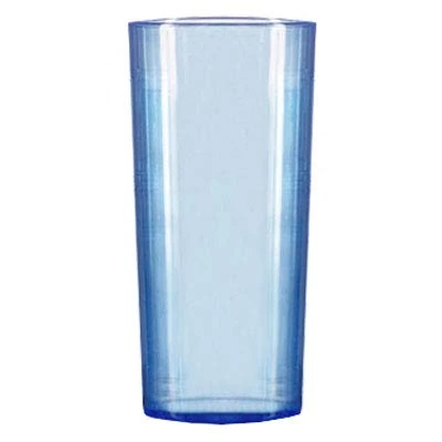 BB Plastics, Econ Polystyrene HiBall Tumblers CE Neon Blue 10oz / 284ml, Reusable Plastic Glasses, Case of 48