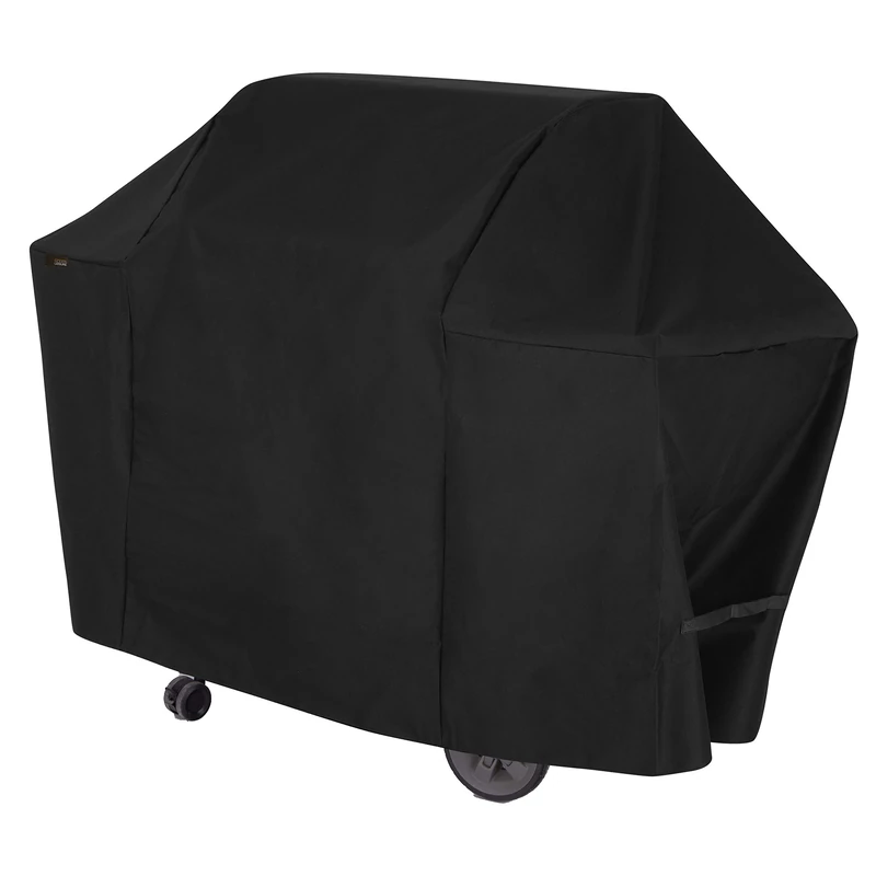 Modern Leisure 2977 Chalet 4 Burner Grill Cover (65 L x 25 D x 44.5 H inches) Water-Resistant, Medium, Black - Image 1
