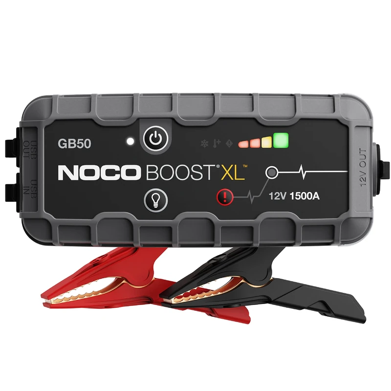 NOCO Boost GB50: 1500A UltraSafe Jump Starter Power Pack – 12V Car Battery Booster, Portable Power Bank & Jump Leads - For 7.0L Petrol and 4.5L Diesel Engines