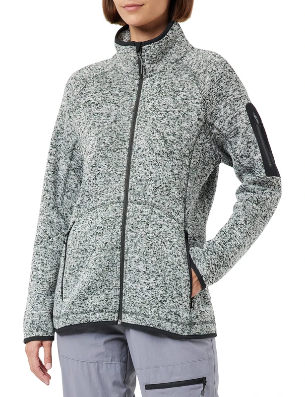 McKINLEY Skeena Fleece Jacket Women's Fleece Jacket - Mélange/Black, 38 - Image 1