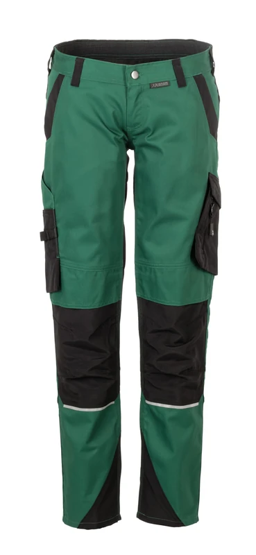 Planam Norit Women's Cargo Trousers Green Black Model 6414 Size 10