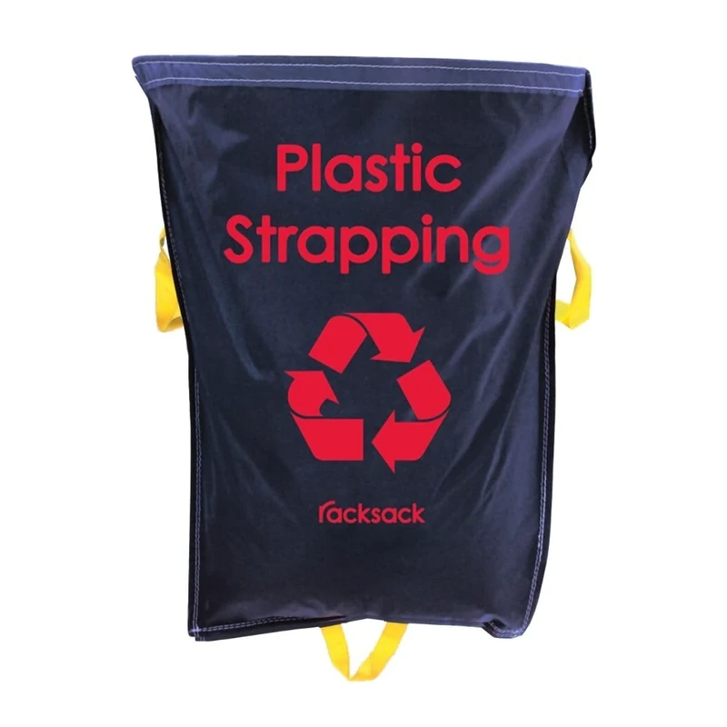Blue Racksack, 1000mm high x 920mm wide 160L - Recycling Waste Segregation Management -Warehouse Recycling Sack, Durable Waterproof Polyester Recycling Bags (Pack of 5 - Plastic Strapping)