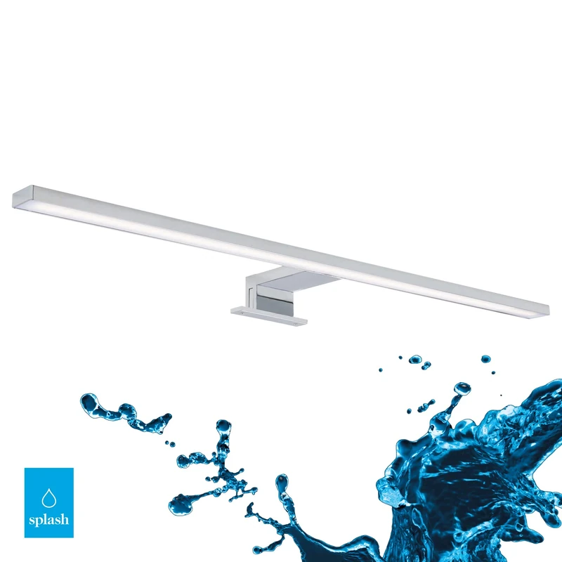 BRILONER Leuchten - LED Mirror Light, Chrome Mirror lamp, 780 lumens, 4000 Kelvin, IP44