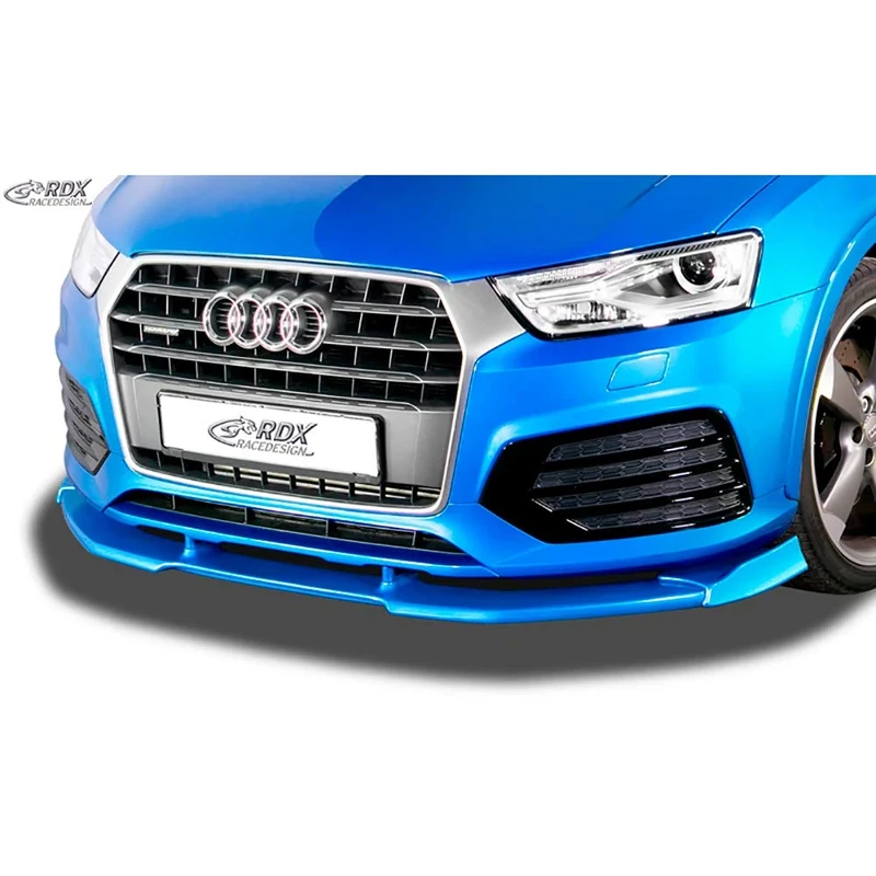 RDX Racedesign Front Spoiler Vario-X Compatible with Audi Q3 (8U) S-Line 2011-2018 (PU)