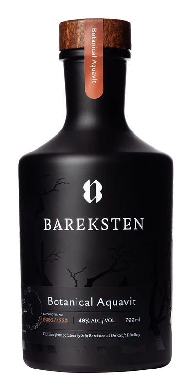 Bareksten | Botanical Aquavit | 1 x 700ml | Distilled from potatoes and matured in Oloroso Sherry Casks | strong and subtle with a lovely smell | Gluten free | - Image 1
