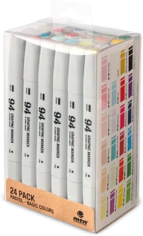 Montana Colors MTN 94 Graphic Marker Pack 24 Main + Pastel