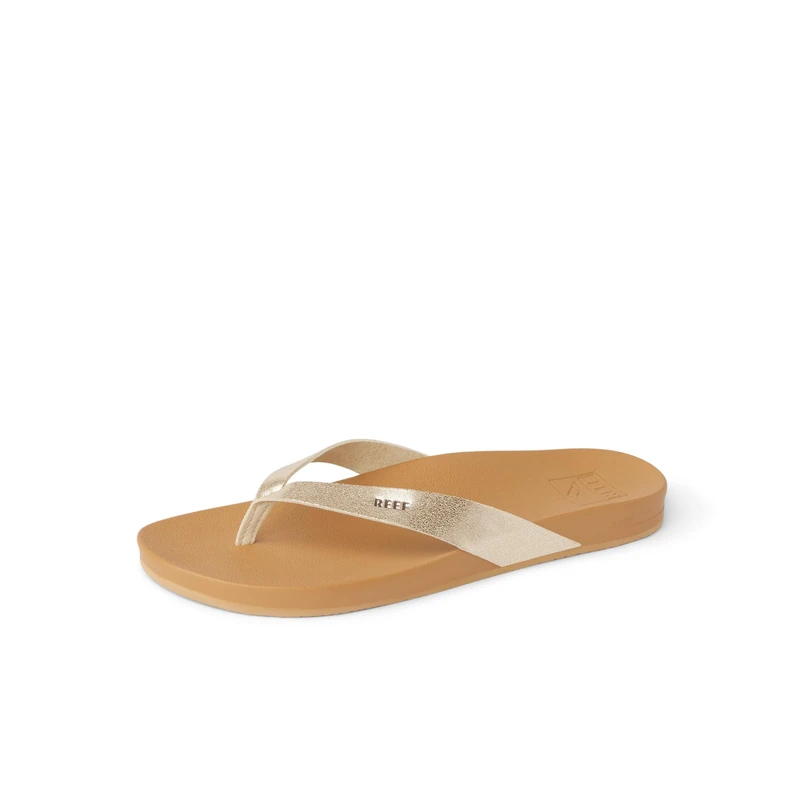 Reef Women's Cushion Bounce Court Flip-Flop, TAN/CHAMPAGNE, 8 UK - Image 1