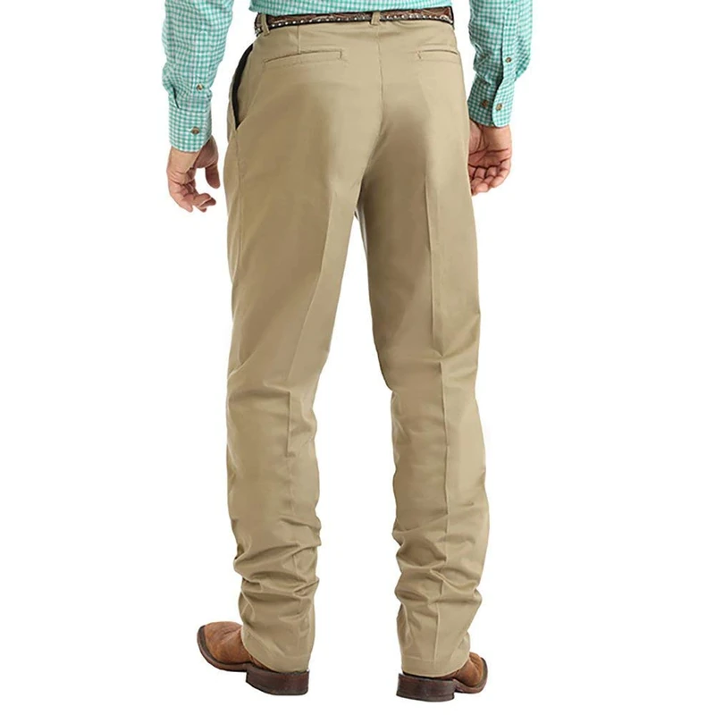 Wrangler Men's Pleated Front Casual Pant, Khaki, 30W x 32L